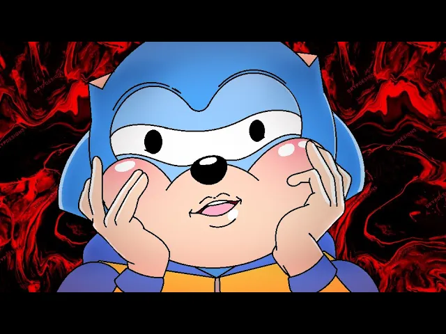 Sonic the hedgehog takes the bus to school